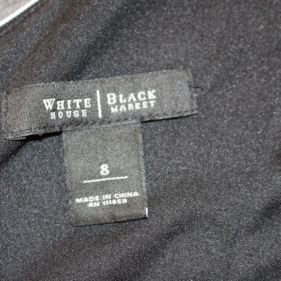 White House Black Market, crisscross bust pattern sleeveless dress - Picture 6 of 7